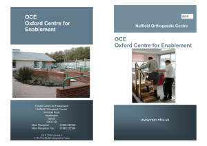 OCE Oxford Centre for Enablement
