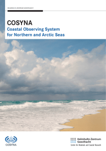 COSYNA Coastal Observing System for Northern and Arctic Seas