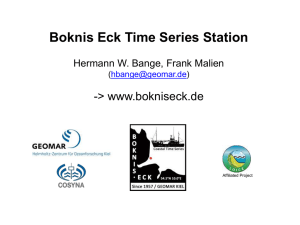 Boknis Eck Time Series Station -&gt; www.bokniseck.de  Hermann W. Bange, Frank Malien