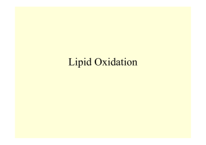Lipid Oxidation