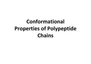 Conformational  Properties of Polypeptide Chains