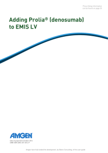 Adding Prolia (denosumab) to EMIS LV ®
