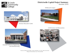 Districtwide Capital Project Summary Summer 2010