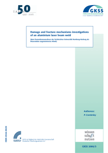 Damage and fracture mechanisms investigations of an aluminium laser beam weld