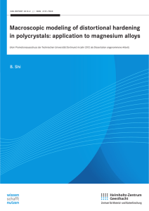 Macroscopic modeling of distortional hardening in polycrystals: application to magnesium alloys