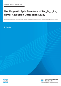 The Magnetic Spin Structure of Fe Pt Rh