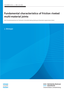 Fundamental characteristics of friction riveted multi-material joints