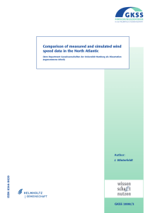 Comparison of measured and simulated wind GKSS 2008/2 9