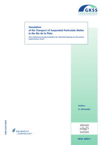 Simulation of the Transport of Suspended Particulate Matter GKSS 2008/7