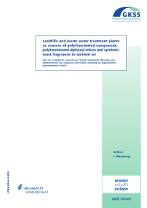 Landfills and waste water treatment plants as sources of polyfluorinated compounds,