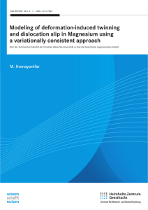 Modeling of deformation-induced twinning and dislocation slip in Magnesium using