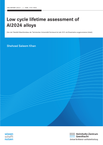 Low cycle lifetime assessment of Al2024 alloys