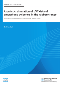 Atomistic simulation of pVT data of M. Heuchel (