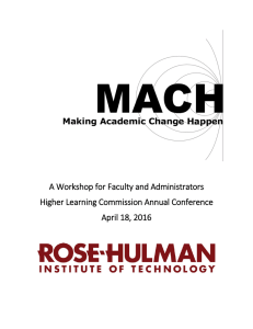 A Workshop for Faculty and Administrators Higher Learning Commission Annual Conference