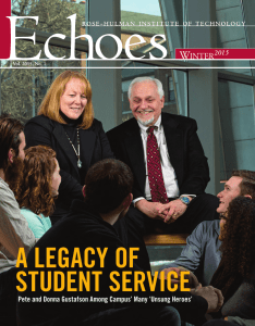 A LEGACY OF STUDENT SERVICE W inter