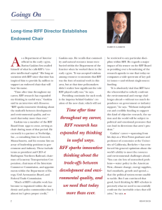 A Long-time RFF Director Establishes