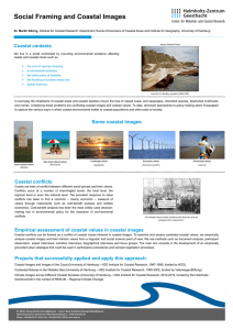 Social Framing and Coastal Images Coastal contexts
