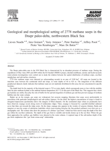 Geological and morphological setting of 2778 methane seeps in the