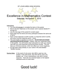 Excellence in Mathematics Contest