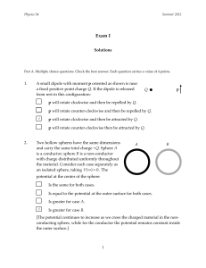 Exam I Solutions p