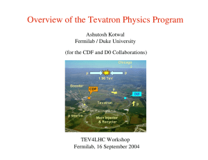 Overview of the Tevatron Physics Program