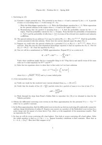 Physics 212 – Problem Set 11 – Spring 2010