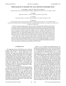 Optical properties of monoclinic SnI from relativistic first-principles theory
