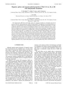 X from full-potential calculations * P. Ravindran,