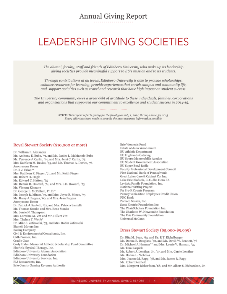 leadership-giving-societies-annual-giving-report