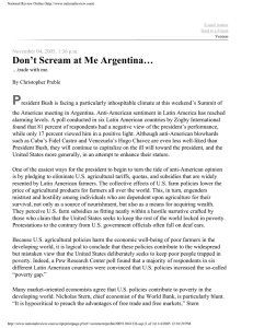 P Don’t Scream at Me Argentina…