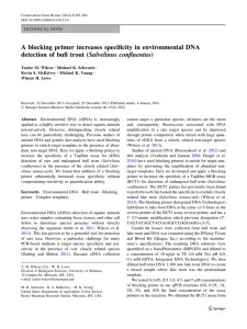 A blocking primer increases specificity in environmental DNA