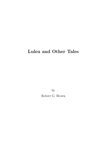Lulea and Other Tales by Robert G. Brown