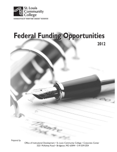 Federal Funding Opportunities 2011 2012