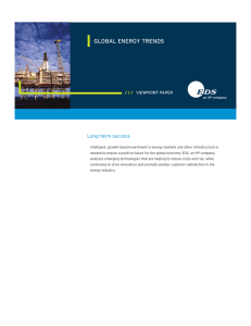 GlObAl ENERGy TRENds long-term success VIEWPOINT PAPER