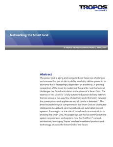 Abstract Networking the Smart Grid