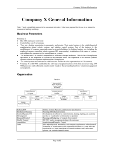 Company X General Information