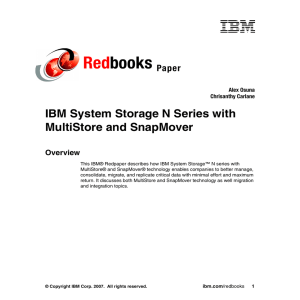 Red books IBM System Storage N Series with MultiStore and SnapMover