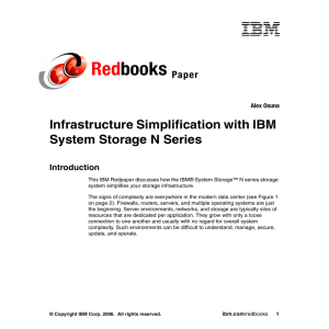 Red books Infrastructure Simplification with IBM System Storage N Series