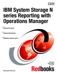 IBM System Storage N series Reporting with Operations Manager Front cover