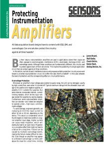 Amplifiers Protecting Instrumentation TION