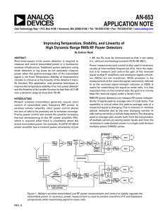 AN-653 APPLICATION NOTE Improving Temperature, Stability, and Linearity of