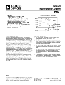 a Precision Instrumentation Amplifier AD624