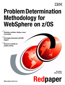 Problem Determination Methodology for WebSphere on z/OS Front cover