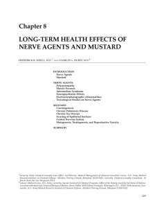 Chapter 8 LONG-TERM HEALTH EFFECTS OF NERVE AGENTS AND MUSTARD