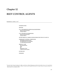 Chapter 12 RIOT CONTROL AGENTS