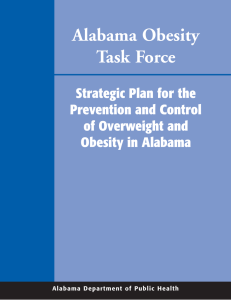 Alabama Obesity Task Force Strategic Plan for the Prevention and Control