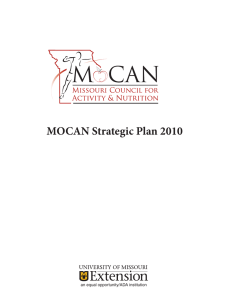 MOCAN Strategic Plan 2010 an equal opportunity/ADA institution