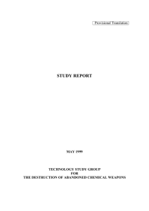 STUDY REPORT Provisional Translation MAY 1999 TECHNOLOGY STUDY GROUP