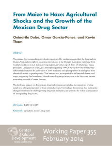 From Maize to Haze: Agricultural Shocks and the Growth of the