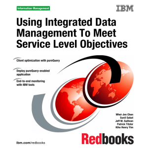 Using Integrated Data Management To Meet Service Level Objectives Front cover